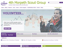 Tablet Screenshot of 4thmorpeth.org.uk